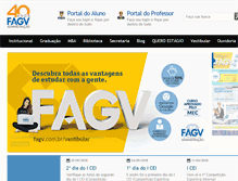 Tablet Screenshot of fagv.com.br